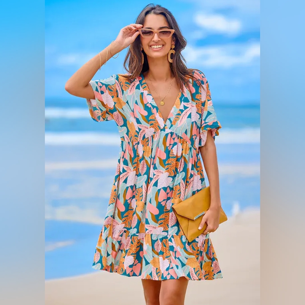 NWT Cupshe tropical mini dress